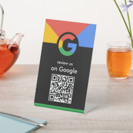 プロフェッショナルスキャンでGoogleレビューQRコードビジネス 台座サイン
