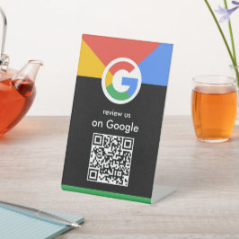 プロフェッショナルスキャンでGoogleレビューQRコードビジネス 台座サイン