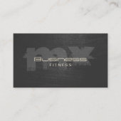 プロフェッショナルスクラッチダークモノグラムフィットネス 名刺 (正面)