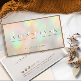 プロフェッショナルスクリプトグリッターホログラフィック 名刺