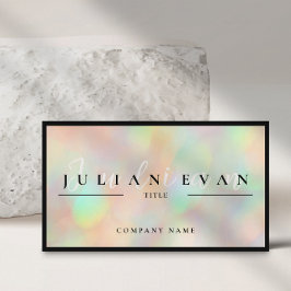 プロフェッショナルスクリプトホログラフィック名刺 名刺
