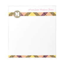 プロフェッショナルスクリプト名モダンモノグラムタータンチェック