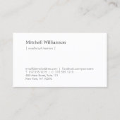 プロフェッショナルスケルトン鍵ロゴ不動産仲介業者 名刺 (裏面)