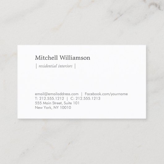 プロフェッショナルスケルトン鍵ロゴ不動産仲介業者 名刺 (裏面)