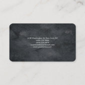 プロフェッショナルススタイリッシュクリプトトレンディーグレーテクスチャ 名刺 (裏面)