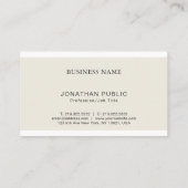 プロフェッショナルスタイリッシュデザインプモノグラムのラン 名刺 (裏面)