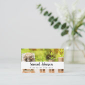 プロフェッショナルスタイリッシュファイナンシャルプランナー会計 名刺 (スタンド正面)