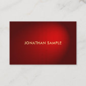 プロフェッショナルスタイリッシュブラックレッドダマスクラグジュアリークール 名刺 (正面)