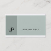 プロフェッショナルスタイリッシュブルーグリーンモノグラモダンム 名刺 (正面)