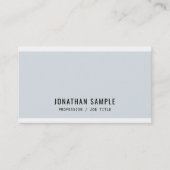 プロフェッショナルスタイリッシュブルーミニマルモダンリストプレーン 名刺 (正面)