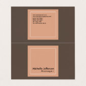 プロフェッショナルスタイリッシュマネージャーのミニマル 名刺 (外部フラット)