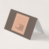 プロフェッショナルスタイリッシュマネージャーのミニマル 名刺 (裏面)