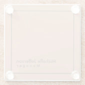 プロフェッショナルスタイリッシュミニマル ガラスコースター (裏面)