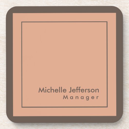 プロフェッショナルスタイリッシュミニマル コースター (正面)