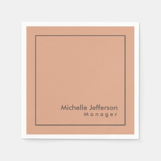 プロフェッショナルスタイリッシュミニマル スタンダードカクテルナプキン (正面)