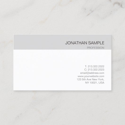 プロフェッショナルスタイリッシュモノグミニマルラム平野 名刺 (裏面)