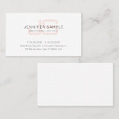 プロフェッショナルスタイリッシュモノグラシンプルムトレンディー 名刺 (正面/裏面)