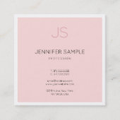 プロフェッショナルスタイリッシュモノグラムお洒落デザインラグジュアリー スクエア名刺 (正面)