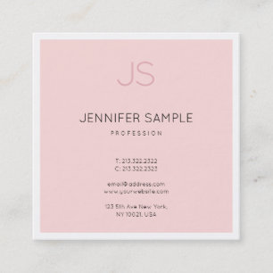プロフェッショナルスタイリッシュモノグラムお洒落デザインラグジュアリー スクエア名刺