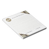 プロフェッショナルスタイリッシュモノグラムタータンチェック線 ノートパッド (アングル)