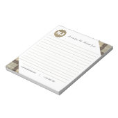 プロフェッショナルスタイリッシュモノグラムタータンチェック線 ノートパッド (回転)