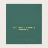 プロフェッショナルスタイリッシュモノグラムテントフォルモダンド 名刺 (内部フラット)