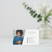 プロフェッショナルスタイリッシュ従業員の勤務写真 名刺 (スタンド正面)