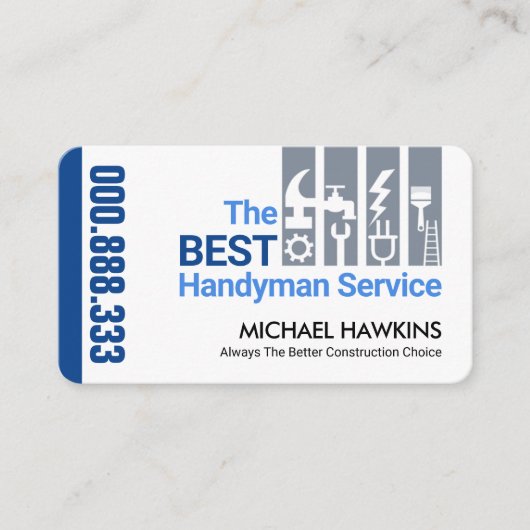 プロフェッショナルスタイリッシュ手利師ツールタブ 名刺 (正面)