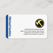 プロフェッショナルスタイリッシュ手利師ツールタブ 名刺 (裏面)