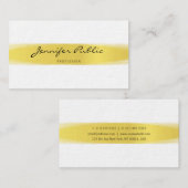 プロフェッショナルスタイリッシュ書道金ゴールドデザイン平野 名刺 (正面/裏面)