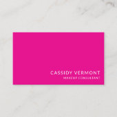 プロフェッショナルスタイリッシュ美しいメイクアップコンサルタント 名刺 (正面)