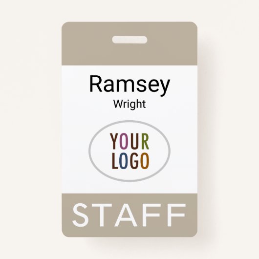 プロフェッショナルスタッフ名バッジクリップリールランヤード バッジ (正面)