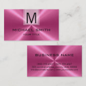 プロフェッショナルステンレス鋼モノグラム#14 名刺 (正面/裏面)