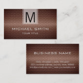 プロフェッショナルステンレス鋼モノグラム#4 名刺 (正面/裏面)