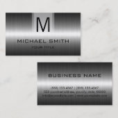 プロフェッショナルステンレス鋼モノグラム#5 名刺 (正面/裏面)