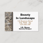 プロフェッショナルストネマソン自然壁写真 名刺 (正面)