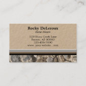 プロフェッショナルストネメーソン縁どウォールQRコード 名刺 (裏面)