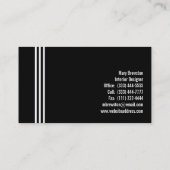 プロフェッショナルストライプズのビジネスお洒落カード 名刺 (裏面)