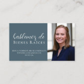 プロフェッショナルスペインのブルー実在エテート 名刺 (正面)