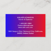 プロフェッショナルスペシャリストモダン（ロゴ） HVAC 名刺 (裏面)