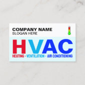 プロフェッショナルスペシャリストモダン(ロゴ) HVAC 名刺 (正面)