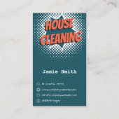 プロフェッショナルスポットレスブルー&ホワイトクリーナー 名刺 (裏面)