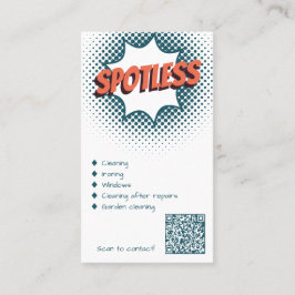 プロフェッショナルスポットレスブルー&ホワイトクリーナー 名刺