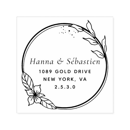 プロフェッショナルスモダンクリプト差出人住所 セルフインキングスタンプ (デザイン)