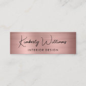 プロフェッショナルスモダンクリプトQRコードバラ金ゴールド スキニー名刺 (正面)