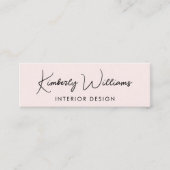 プロフェッショナルスモダンクリプトQRコードピンク スキニー名刺 (正面)