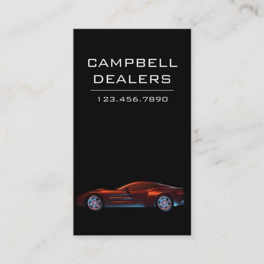 プロフェッショナルスモダンポーツカー販売店 名刺 (正面)