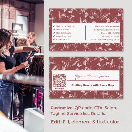 プロフェッショナルスモーキトパス&ピンクヘアサロン 名刺