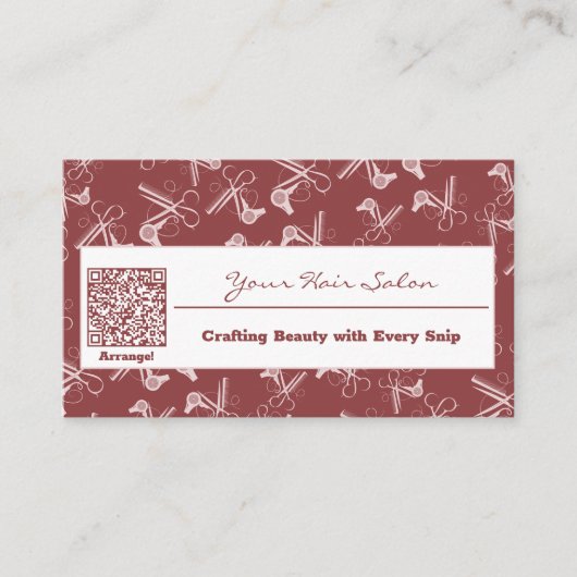 プロフェッショナルスモーキトパス&ピンクヘアサロン 名刺 (正面)