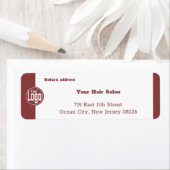 プロフェッショナルスモーキトパス&ホワイト差出人住所 ラベル (インサイチュ)